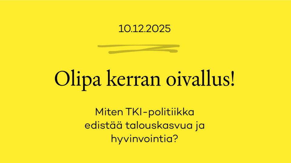 Tilaisuuden kuvituskuva otsikko keltaisella taustalla