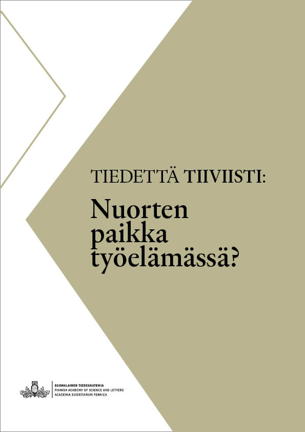 Nuorten paikka työelämässä -tietokoosteen kansi