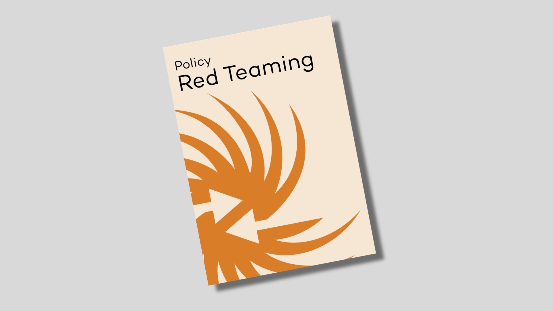 Policy Red Teaming book cover with orange Science Sparring spiral logo